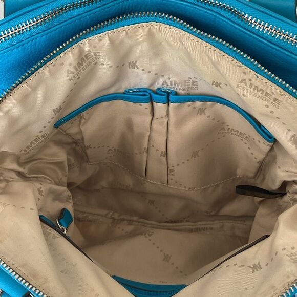 Aimee Kestenberg Canvas Lucy Satchel w/Front Pockets Handbag Bag - Picture 11 of 13